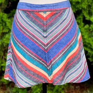 Free People mini linen skirt S